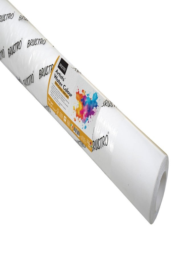 Brustro Artist Watercolour 25% Cotton Paper roll 200 GSM Cold Pressed Size 75 cm(30") x10 mtr - Image 1